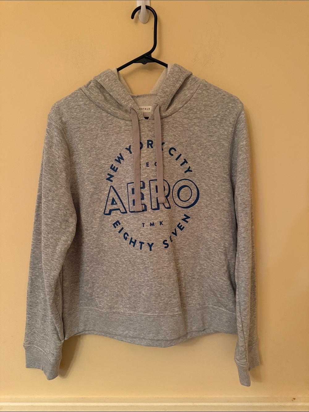 Aeropostale Gray Crewneck Sweatshirt with Navy Logo Kids Size Large